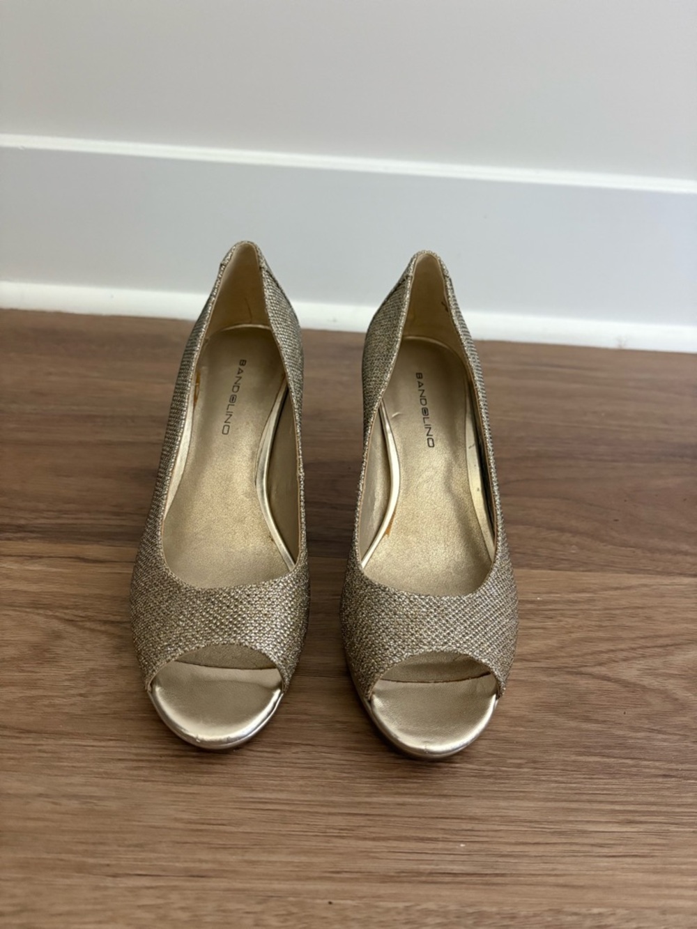 Bandolino Metallic Gold Heels